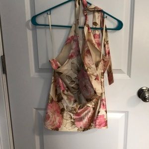 scoop front halter top